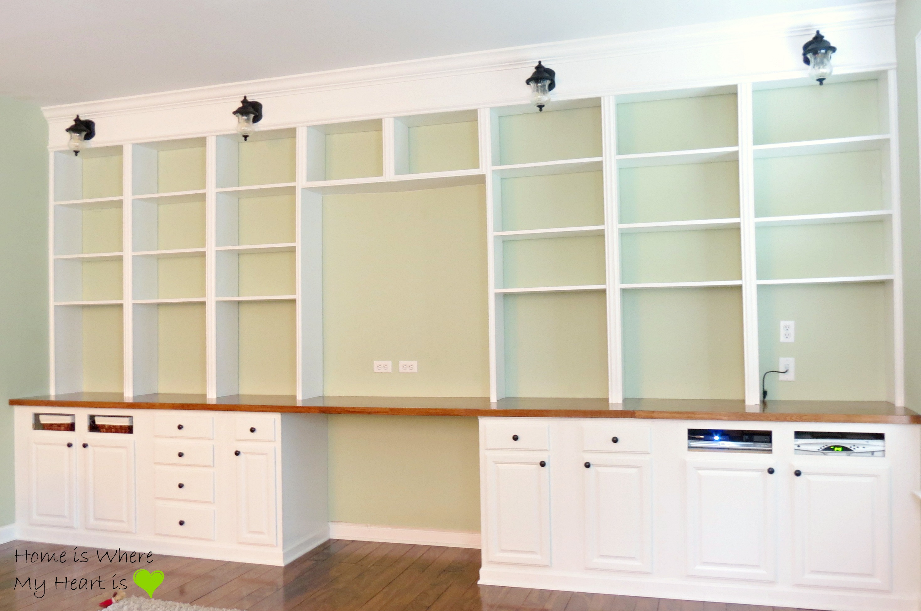 Built in bookcase plans | Aji