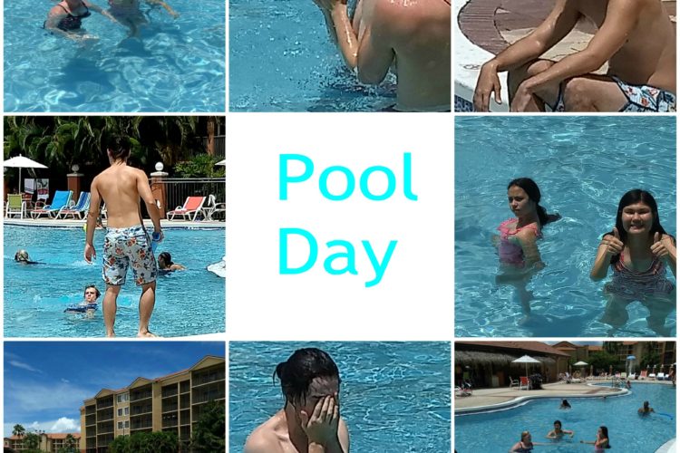 pool collage disney