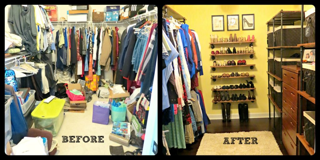 master closet before and after