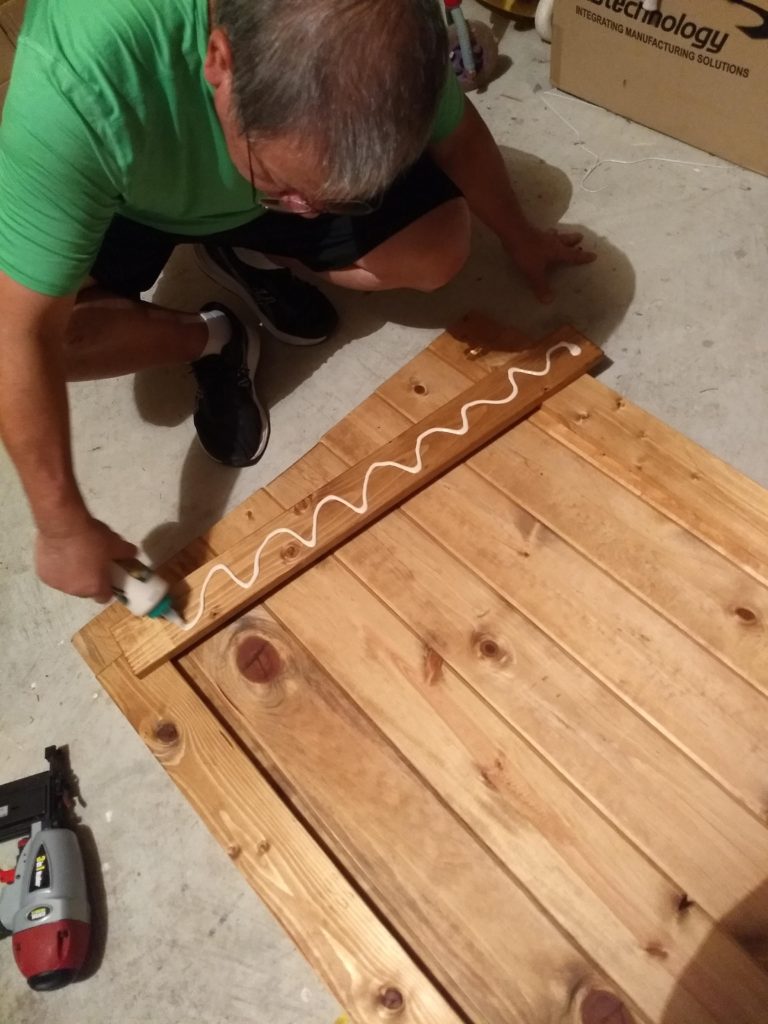 gluing boards